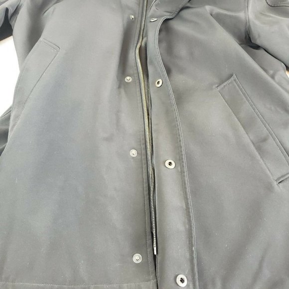 Kenneth Cole Reaction Womens Black Long Sleeve Collared‎ Coat Jacket Size Large - Picture 3 of 8